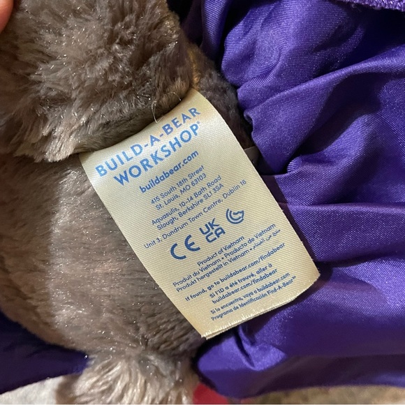 Violet the Wolf Build a Bear Plush Stuffed Animal Workshop Great Wolf Lodge - Picture 6 of 7